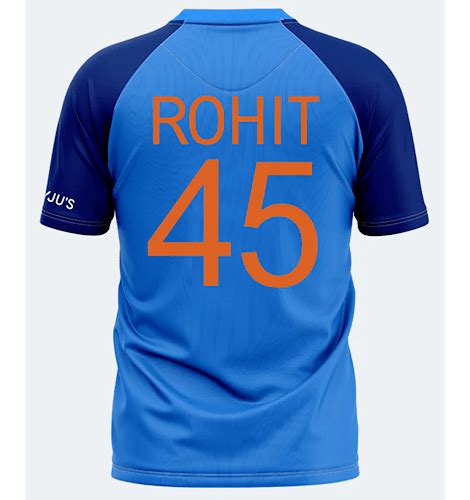 India T20 One Blue Rohit Sharma Player Jersey