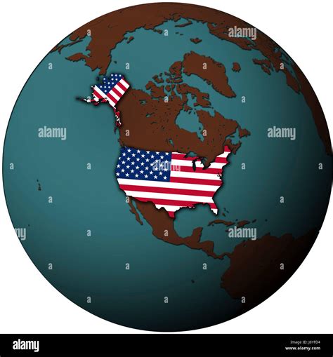 United states map globe hi-res stock photography and images - Alamy