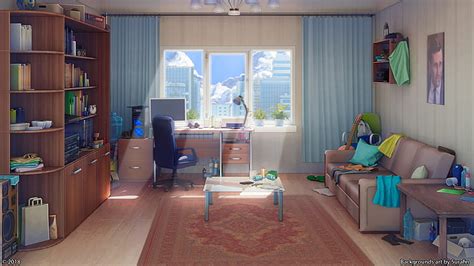 HD wallpaper: anime, living rooms, 2D | Wallpaper Flare