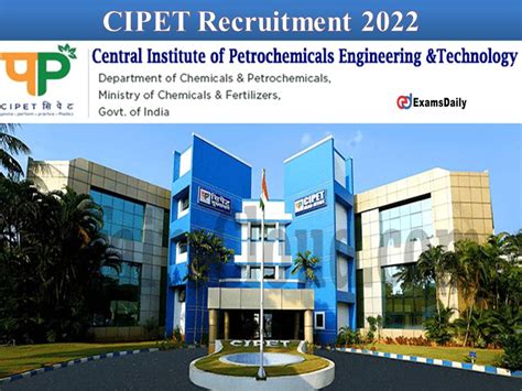 CIPET Assistant Professor Recruitment 2022 Out – Salary Up Rs. 40, 000 ...