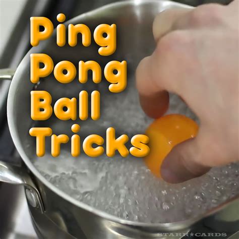 Ten awesome ping pong ball tricks (8 of which can be tried at home)