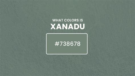 What Color is Xanadu? About Xanadu Color