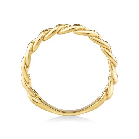 Link Ring in 10kt Yellow Gold