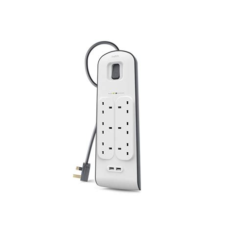 Belkin SurgePlus Surge Protector 2 USB + 6-Outlet Surge Protection ...