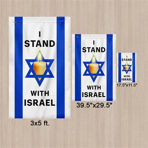 Jewish Flag I Stand With Israel Pray for Israel Flag MLN1983F - Flagwix