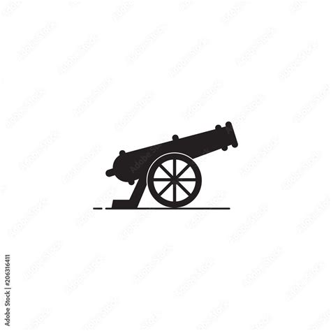 Cannon vector icon Stock Vector | Adobe Stock