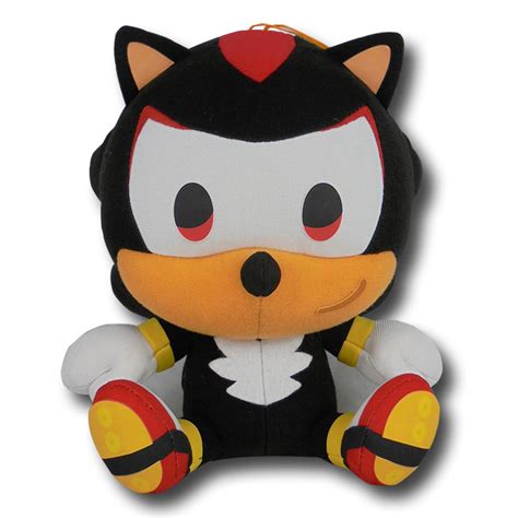 Sonic The Hedgehog Chibi Shadow 8" Sitting Pose Plush Doll – Shadow Anime