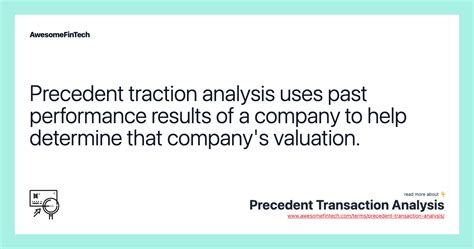 Precedent Transaction Analysis | AwesomeFinTech Blog