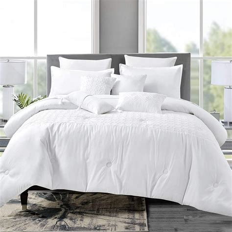 Sapphire Home Luxury 7 Piece King/Cal-King Comforter Set with Shams ...