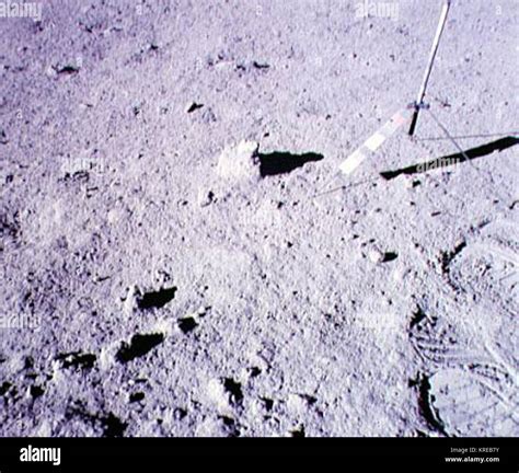 Apollo 15 The Genesis rock on the Moon Stock Photo - Alamy