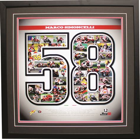 Marco Simoncelli Unsigned Tribute Poster - Autographed Collectables