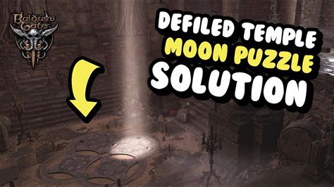 Baldur's Gate 3 Guide - Defiled Temple Moon Puzzle Solution ( Find the Nightsong Quest ) - YouTube