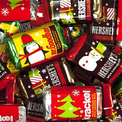 Bulk Christmas Chocolates - Hershey's Miniatures (2lb) - Milk Chocolate Mr. Goodbars, Hershey's ...