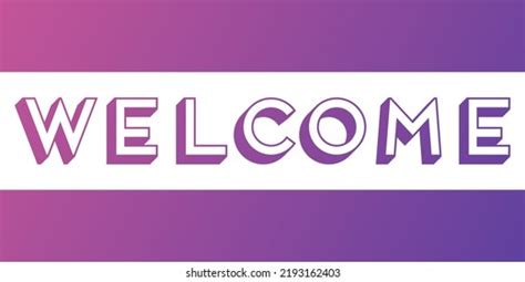 Neon Sign Pink Glowing Text Welcome Stock Vector (Royalty Free ...