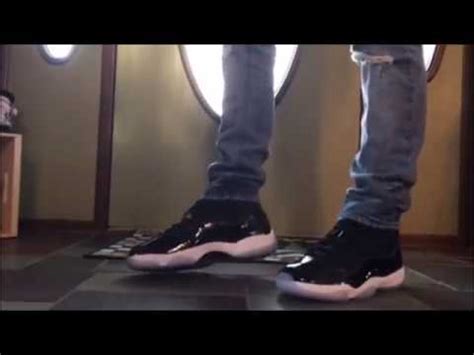 Air Jordan 11 "Space Jam" on feet - YouTube