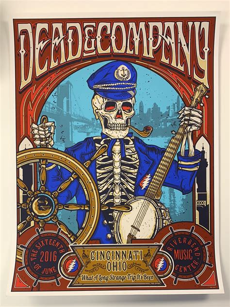 Dead & Company - 2016 poster Cincinnati, OH Summer Tour – Sold Out Posters