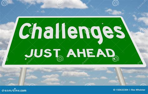 Challenges Ahead Road Sign Stock Image | CartoonDealer.com #22203595