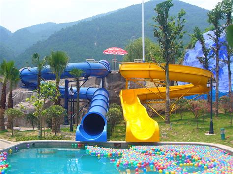 Outdoor Kids' Water Slides For Amusement Park / Fiberglass Playground Slide for Aqua Park