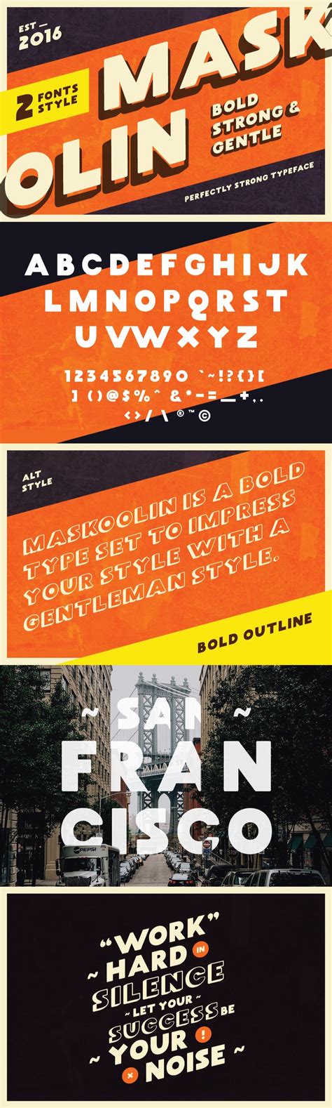 Maskoolin Free Font · Pinspiry | Typeface, Modern fonts free, Free font