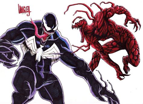 Venom vs. Carnage!! by Rottentoons.deviantart.com Marvel Spiderman ...