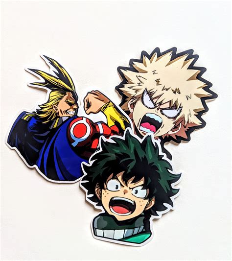 My Hero Academia Sticker Anime Stickers Boku No Hero - Etsy Canada ...