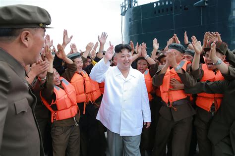 Photos Show Kim Jong Un Inspecting New Submarine, Deployment Is 'Near ...