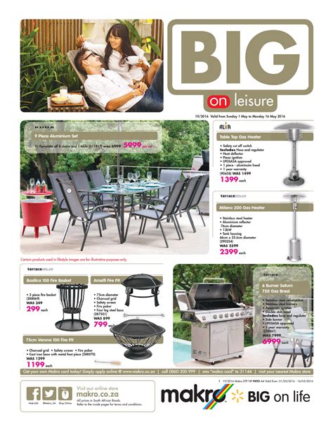 Makro Catalogue 1 May - 16 May 2016. Patio Furniture