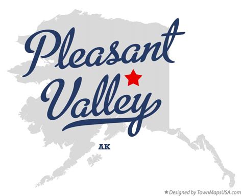 Map of Pleasant Valley, AK, Alaska