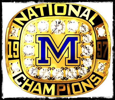 1997 National Champions - Michigan Wolverines U Of M Football, College Football Championship ...