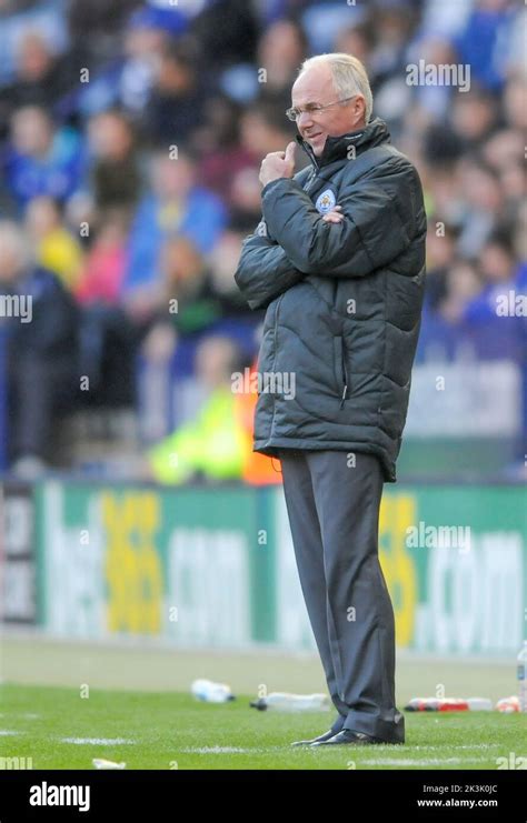 Leicester City Manager Sven-Goran Eriksson Stock Photo - Alamy