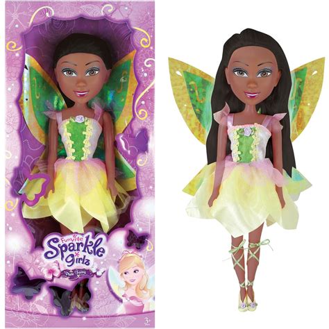 Funville Sparkle Girlz 20" Fairy, African American, Style #2 - Walmart.com - Walmart.com