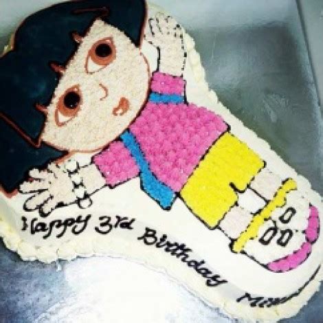 10 Dora Shaped Cakes Photo - Dora Explorer Birthday Cake, Dora Birthday Cake Ideas and Dora the ...