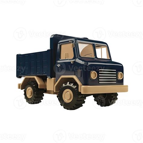 Vintage Blue Dump Truck Toy 48561401 PNG