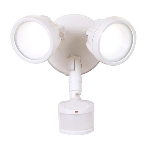 All-Pro 180-Degree 1600-Lumen White Hardwired Integrated LED Motion ...