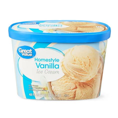 Great Value Homestyle Vanilla Ice Cream, 48 fl oz - Walmart.com - Walmart.com