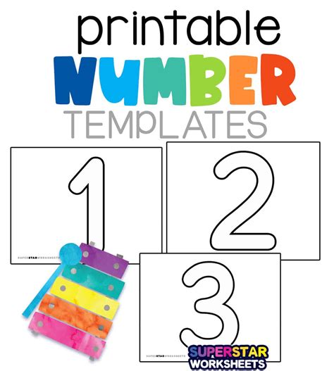 Free Printable Numbers Templates Freebie Finding Mom, 47% OFF