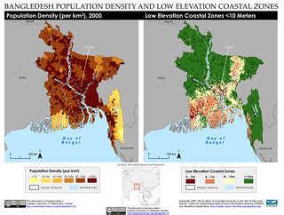 Bangladesh: Population Density and Low Elevation Coastal Z… | Flickr