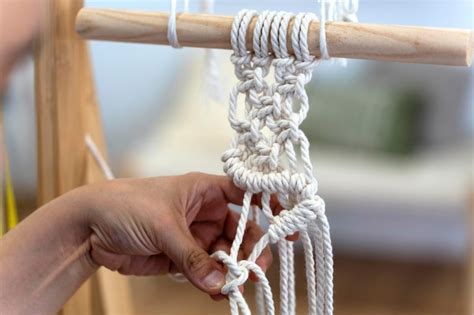 Premium Photo | Closeup of macrame knots