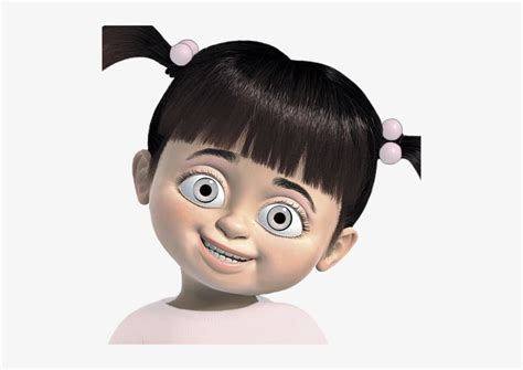 Cartoon Monsters Inc Boo Transparent Transparency Semi - Girl Cartoon Characters With Black Hair ...