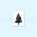 Leafless Pine Tree Temporary Tattoo set of 3 - Etsy