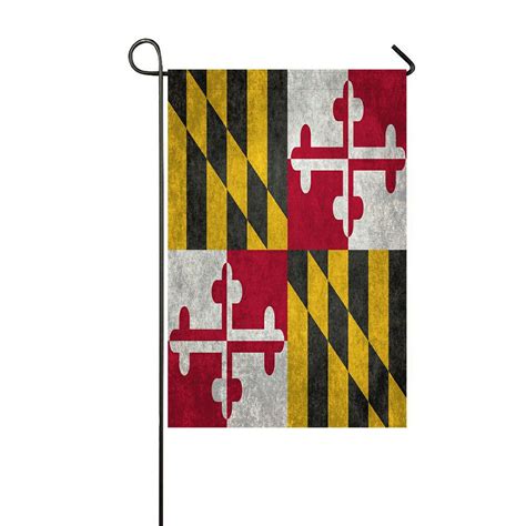 ECZJNT Maryland State flag Outdoor Flag Home Party Garden Decor 12x18 ...