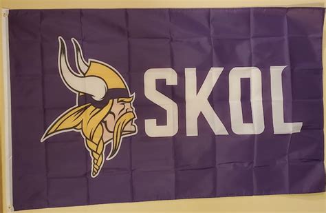 Minnesota Vikings SKOL 3 X 5 Flag 148 - Etsy