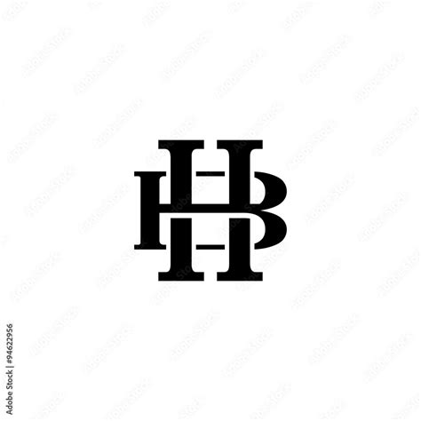 Letter B and H monogram logo Stock Vector | Adobe Stock