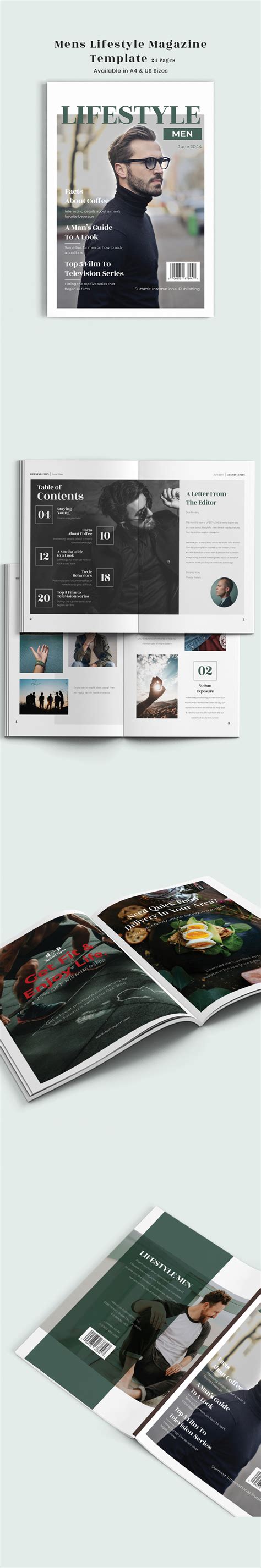 Free Simple Lifestyle Magazine Template - InDesign, Word, PDF ...