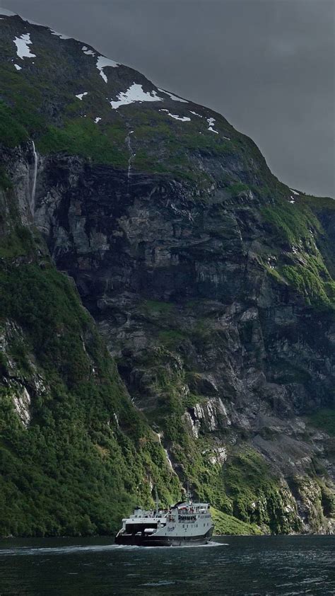 Geiranger Fjord, landscape, norway, green, mountain, HD mobile wallpaper | Peakpx