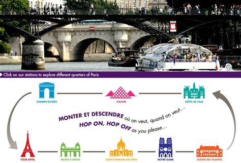 Tickets to Hop-On Hop-Off sightseeing cruise | ParisEventTickets.com