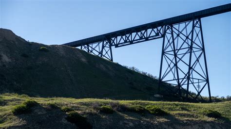 Hello, Lethbridge Viaduct and Old Man River in Lethbridge, Alberta ...