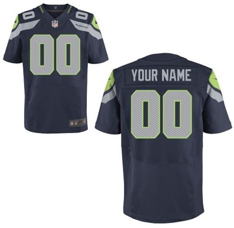 NFL Men's Seattle Seahawks Customized Elite Team Color Jersey (40-60 ...