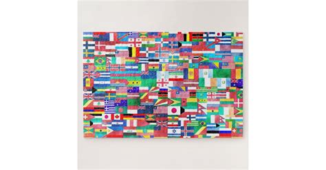 World Of Flags Jigsaw Puzzle | Zazzle