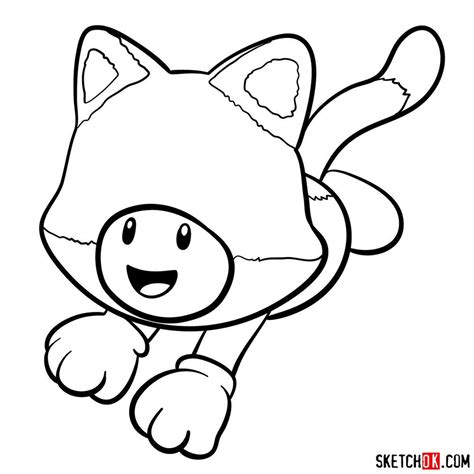 How to draw cat Toad Coloring Sheets, Coloring Pages, Mario E Luigi ...